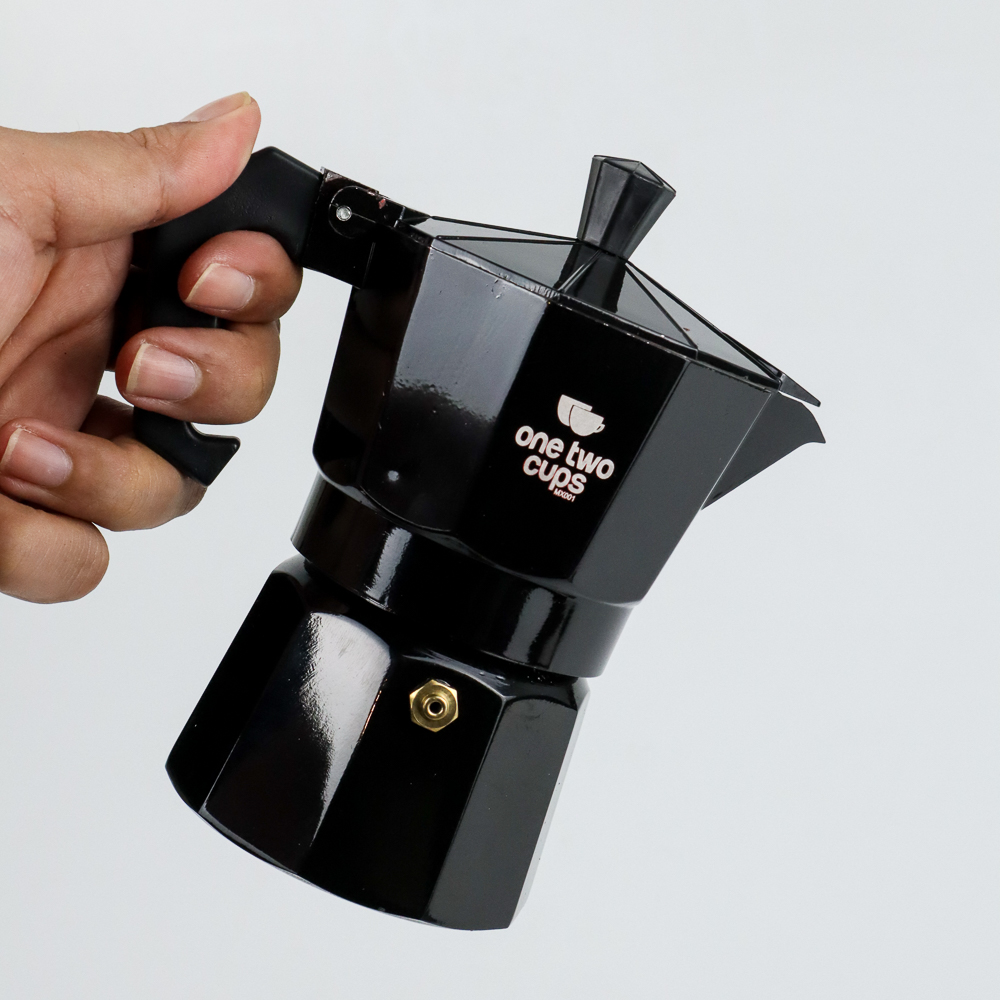 - Teko Kopi Moka Espresso Coffee Maker Moka Pot Teko Stovetop Filter 150ml 3 Cups