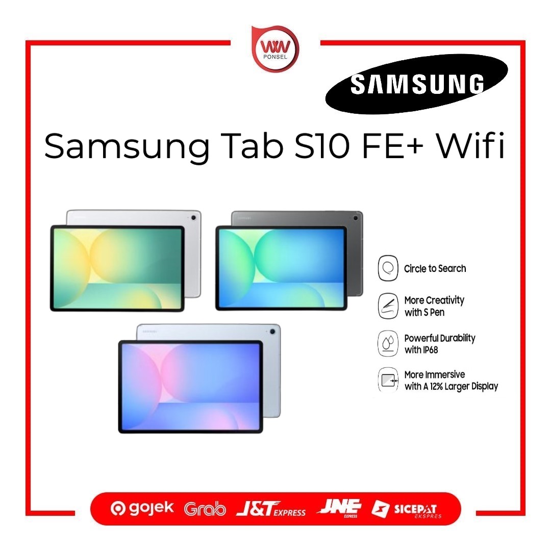 Tablet Samsung S10 FE+ Wifi Ram 12GB Internal 256GB Garansi Resmi Harga  10,999,000 Ringgit*Penghantaran Percuma