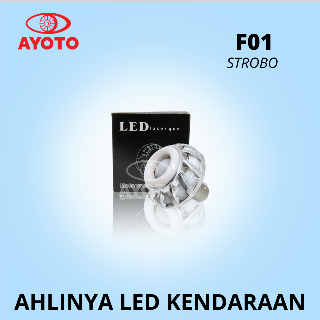 LAMPU STOP MOTOR AYOTO LED F1 RBR (Red Blu Red) Harga 47,800 rupiah*Gratis Ongkir