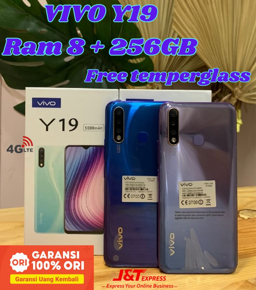 HP Y19 RAM 8/256 GB 4G LTE Harga  715,000 Ringgit*Penghantaran Percuma