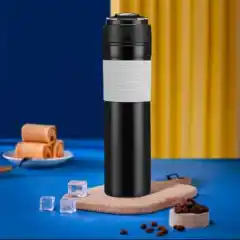 Botol Kopi Travel Portable French Press Coffee Maker 300ml - T35067 - Black