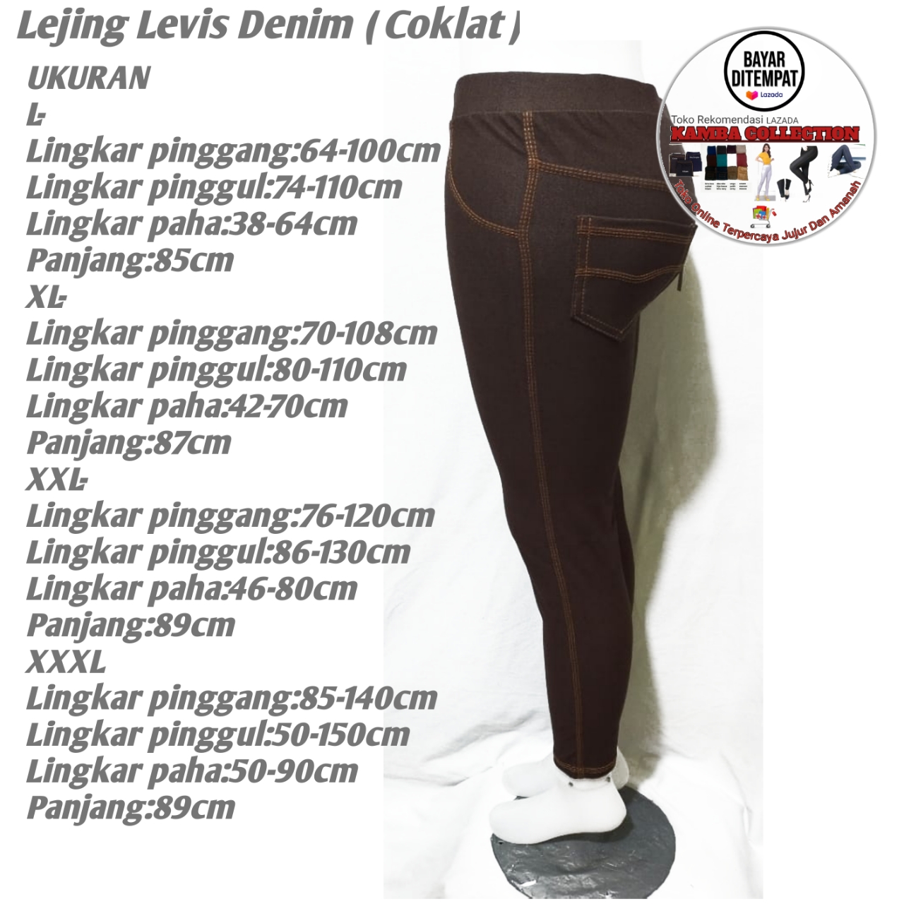 PROMO CELANA LEJING CELANA WANITA TEBAL LEGGING DENIM BAHAN