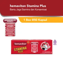 Hemaviton Stamina Plus Multivitamin Kapsul Suplemen Kesehatan [1 Folding Box 10 Strip x5 Kapsul] [Exp : 10.2026]
