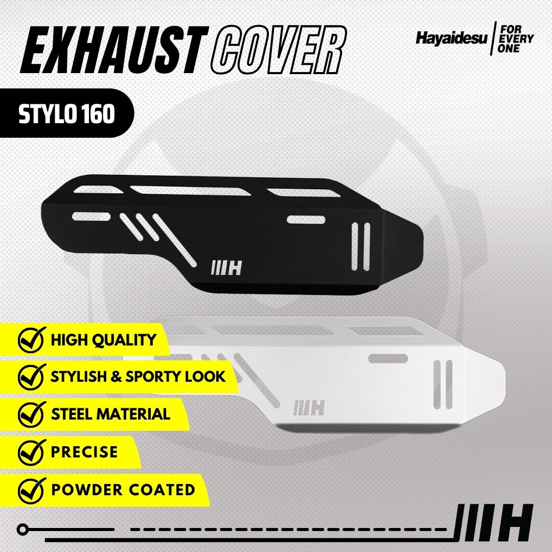 Hayaidesu Exhaust Cover Tameng Pelindung Knalpot Motor STYLO 160 Harga 88,300 rupiah*Gratis Ongkir