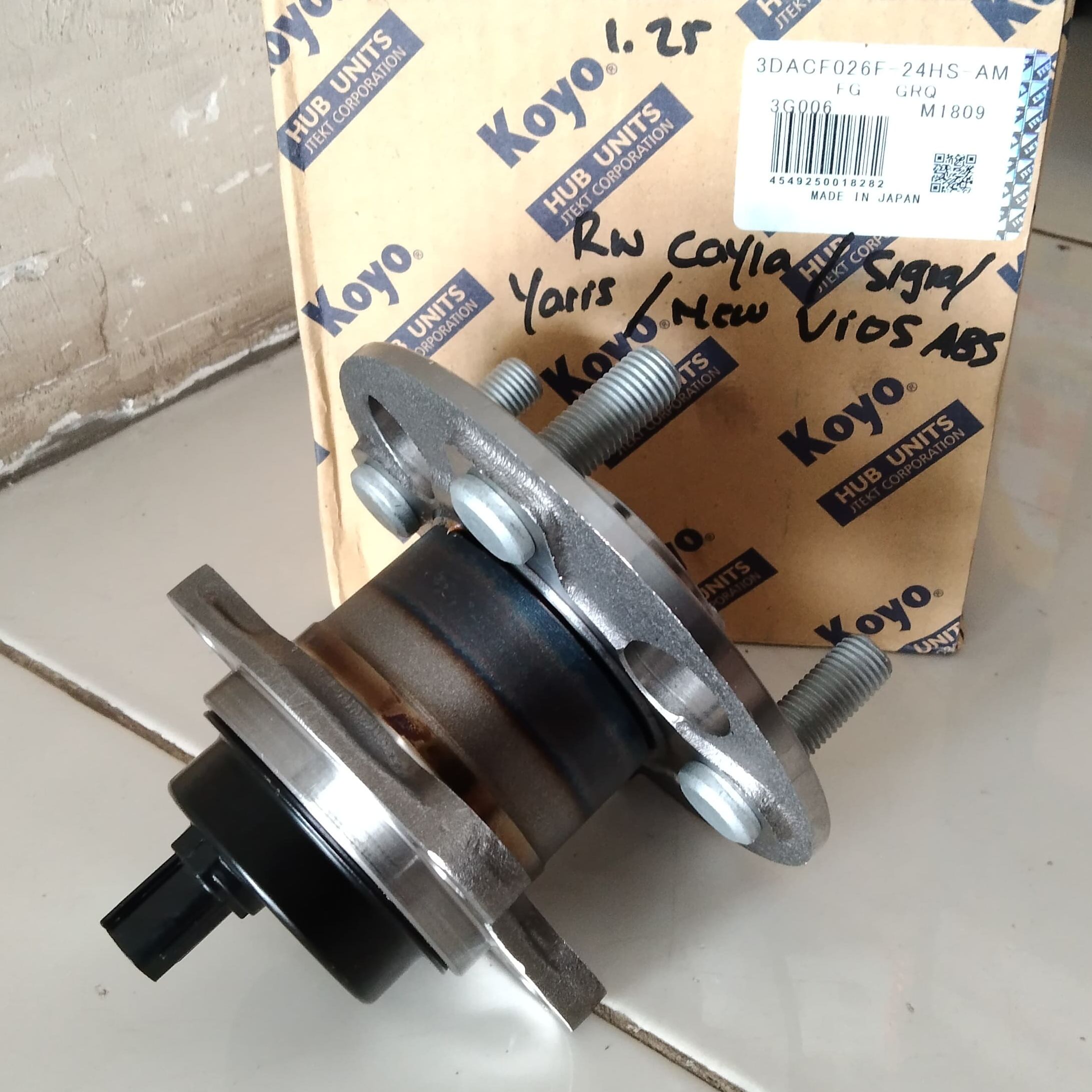 BEARING HUB TOYOTA CAYLA/YARIS/NEW VIOS ABS (KOYO) Harga 917,000 rupiah*Gratis Ongkir