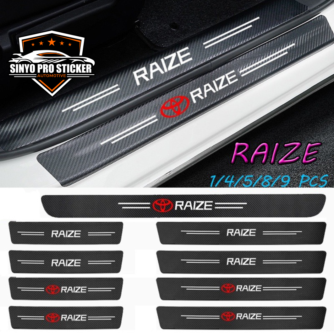 Sillplate Toyota Raize Carbon Fiber Kevlar Car Door Sticker Anti Gores Mobil Toyota Raize 4/5/9pcs Harga 38,000 rupiah*Gratis Ongkir
