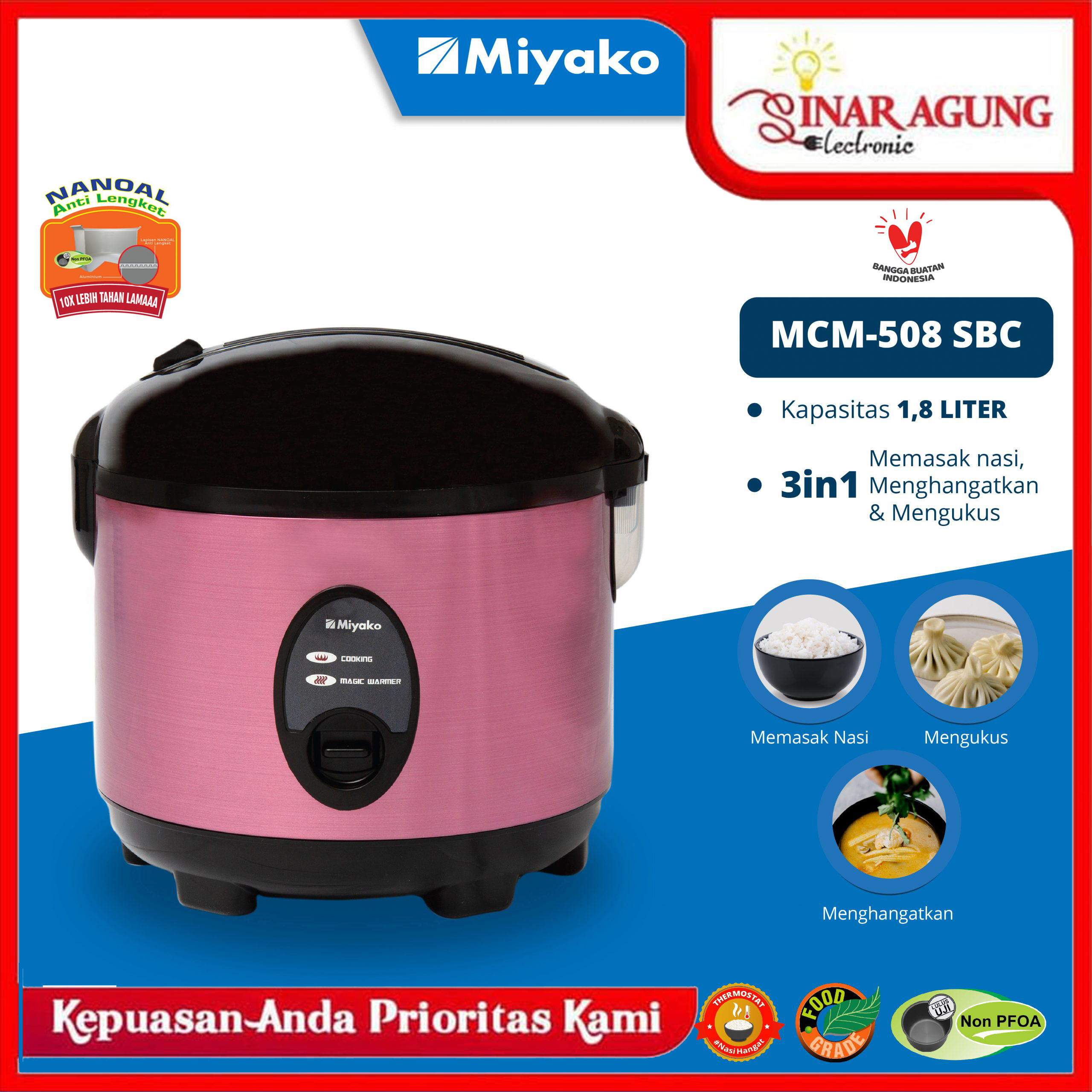 harga rice cooker 1 liter miyako