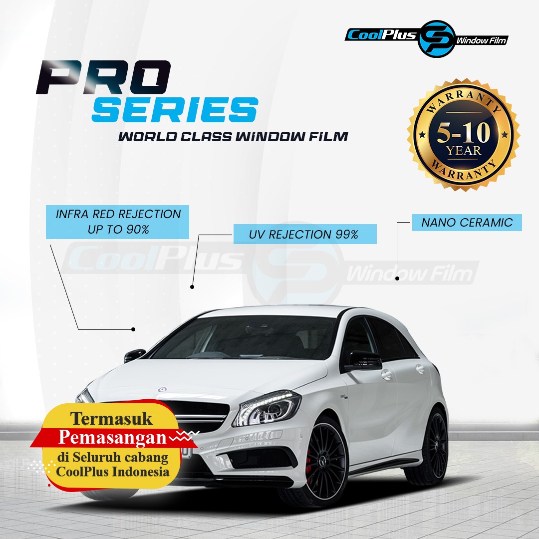 Coolplus Pro Series Car Window Film Harga  1,440,000 Ringgit*Penghantaran Percuma