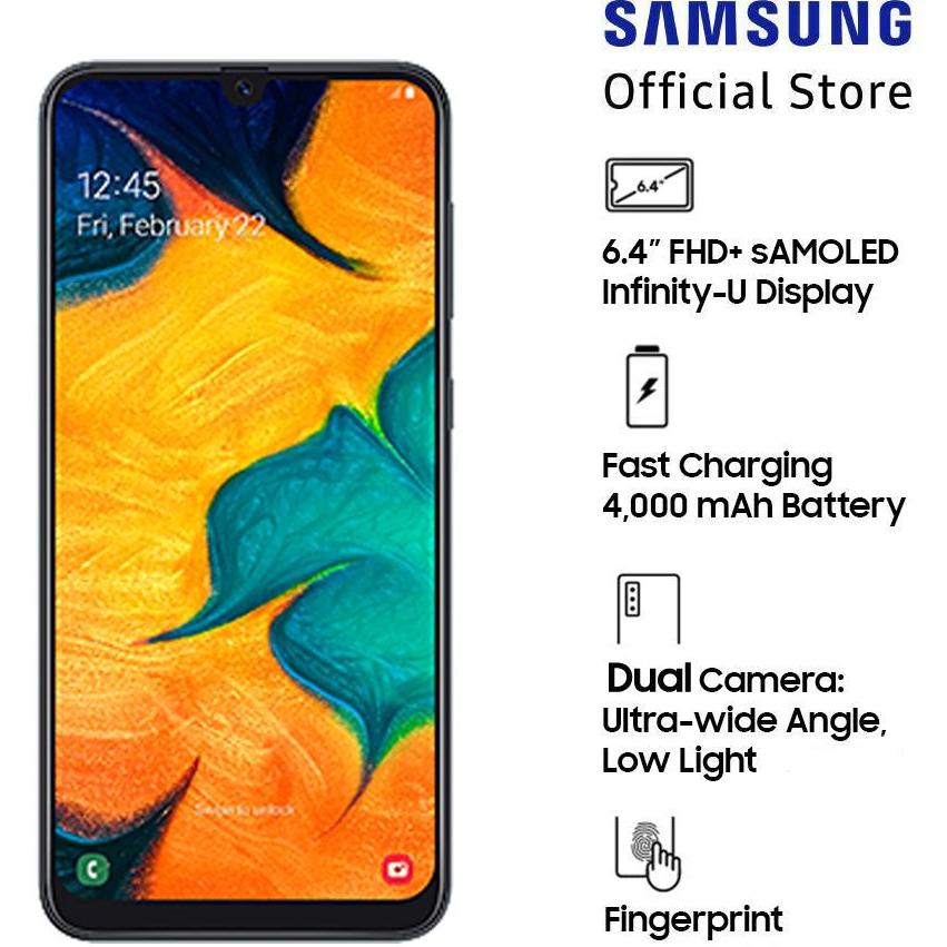 Samsung Galaxy A30 4GB/64GB Harga 2,855,888 rupiah*Gratis Ongkir