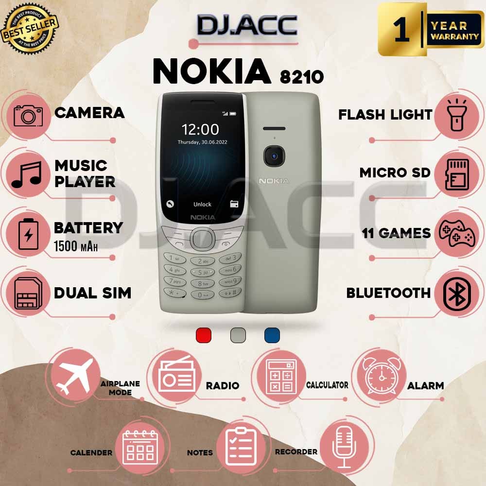 Hp 8210 Dual Sim New 99% Grosir Murah Harga 198,000 rupiah*Gratis Ongkir