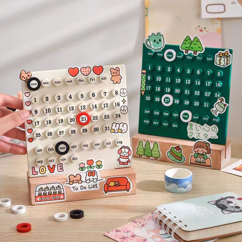 Kalender Meja Abadi Permanent Calendar Diy Kalender
