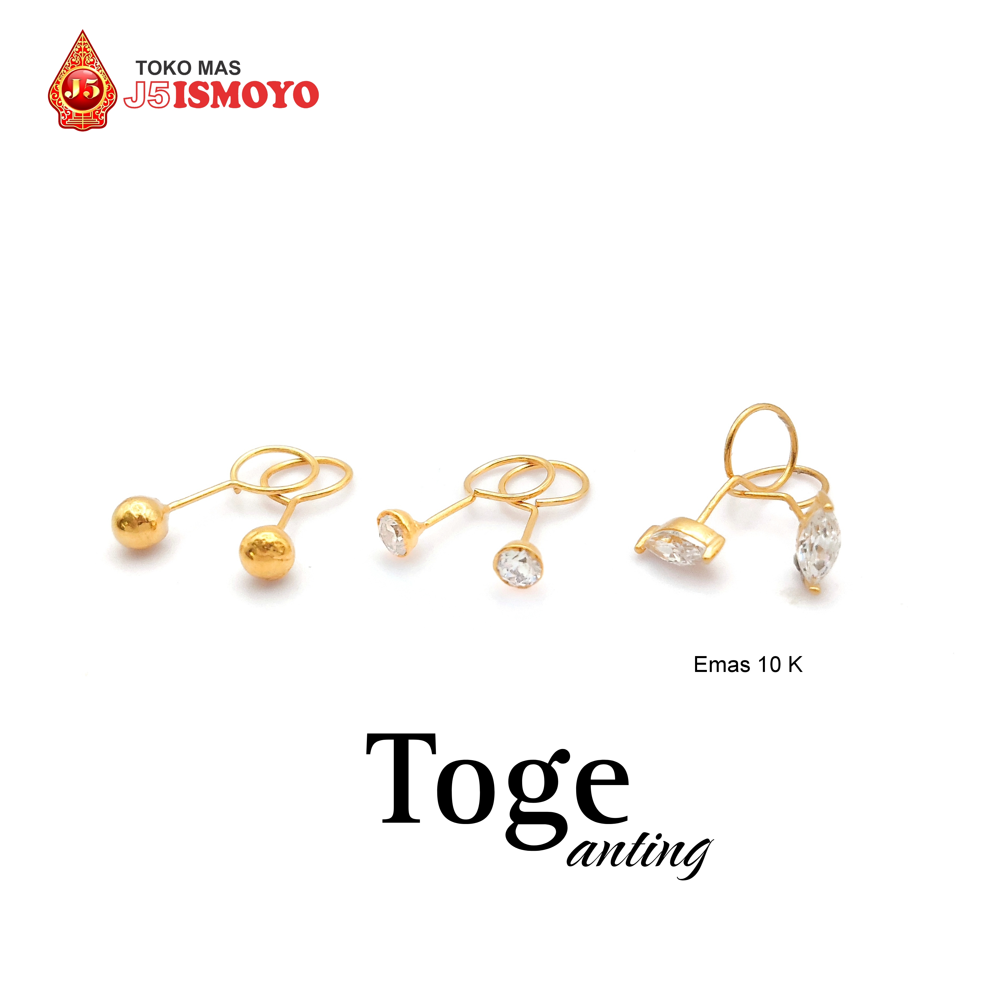 Anting Emas Toge Berat Super Ringan - GD J5 Ismoyo Harga 288,000 rupiah*Gratis Ongkir