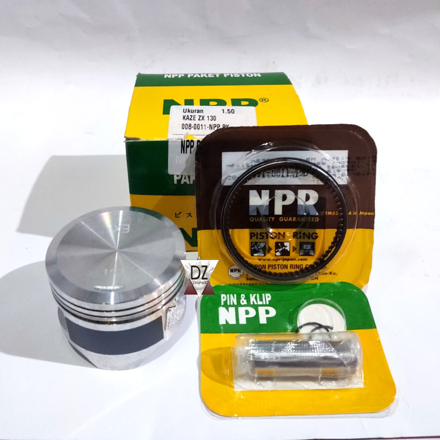 NPP PISTON KIT KAZE ZX 130 OS OVERSIZE STANDAR STD 25 50 75