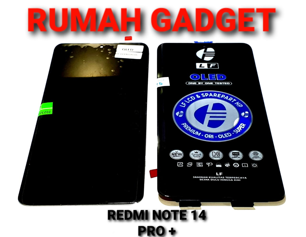 LCD REDMI NOTE 13 PRO PLUS 5G/NOTE 14 PRO 5G/NOTE 14 PRO PLUS 5G/POCO X7 BLACK FULLSET TOUCHSCREEN OLED Harga 366,000 rupiah*Gratis Ongkir
