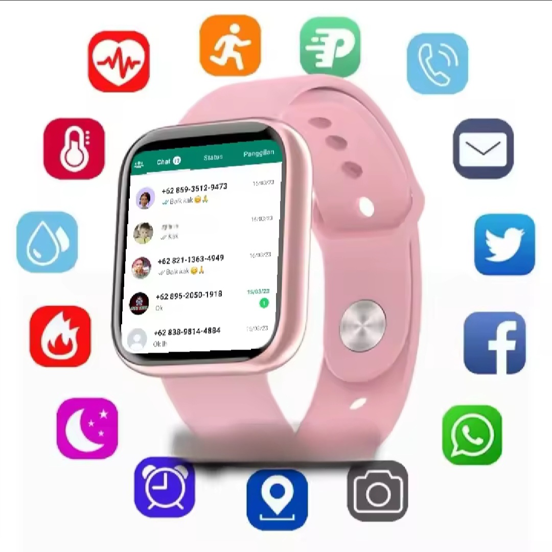 Smart Watches for Children, Men, Women, Adults, Android Hp, Bluetooth, Sleep Monitoring, Custom Wallpaper, Remote Music, Notif Whatsapp Wa Harga  49,900 rupiah*Gratis Ongkir