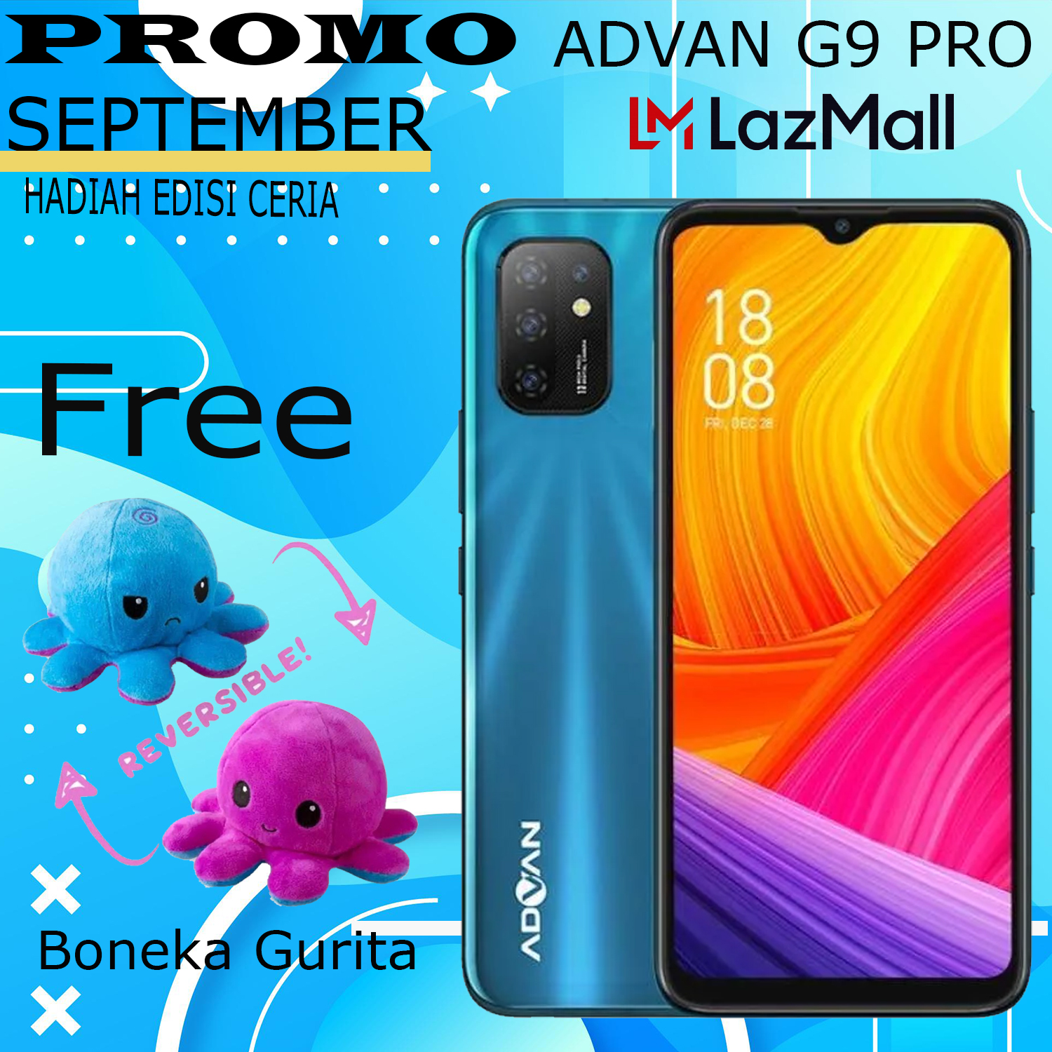 Advan G9 Pro 6/64 GB Android 10 5.200 mAh Battery 6.6\