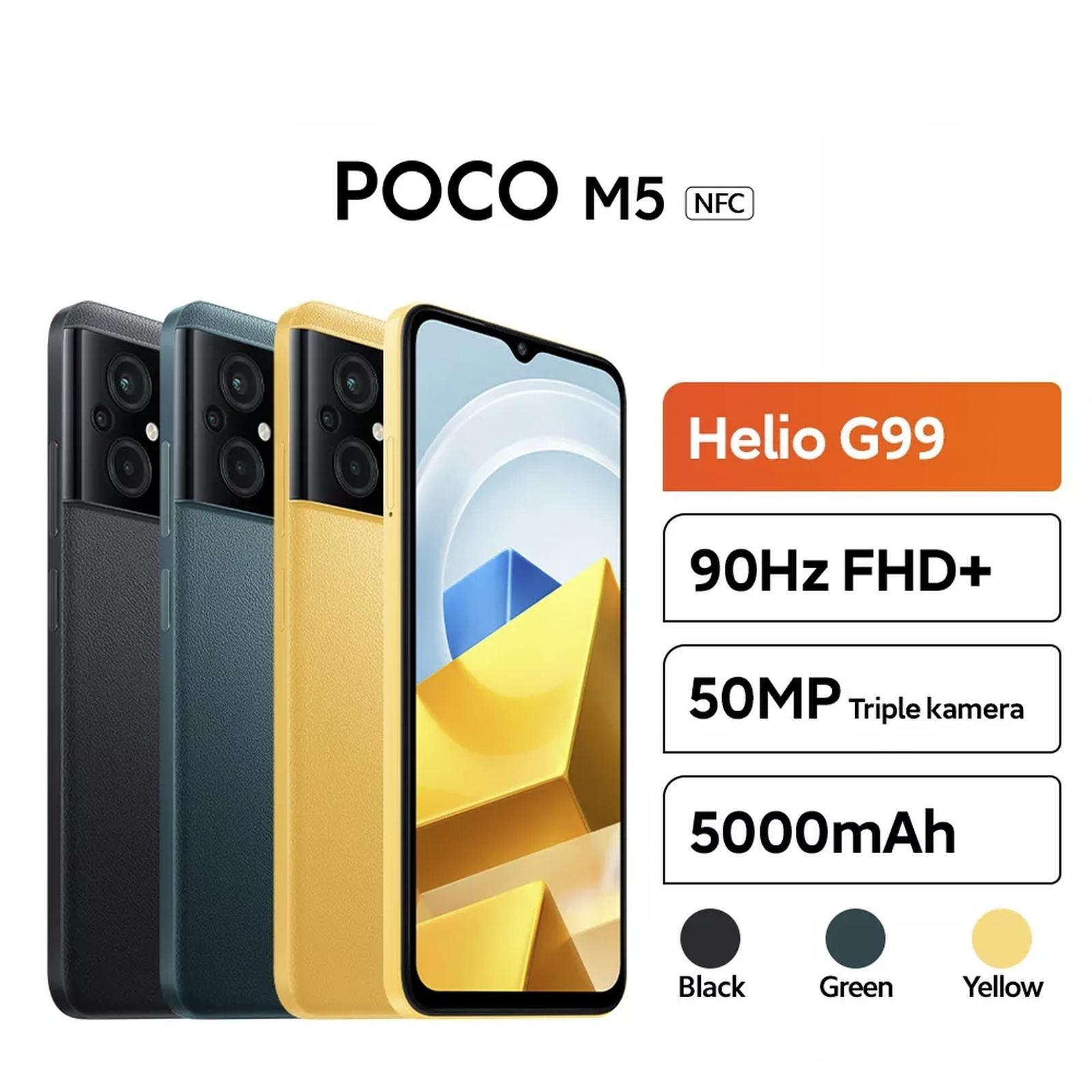 Cheap Xiaomi Poco M5 Fullset - 4/128 1 Month Warranty Harga 1,200,000 rupiah*Gratis Ongkir
