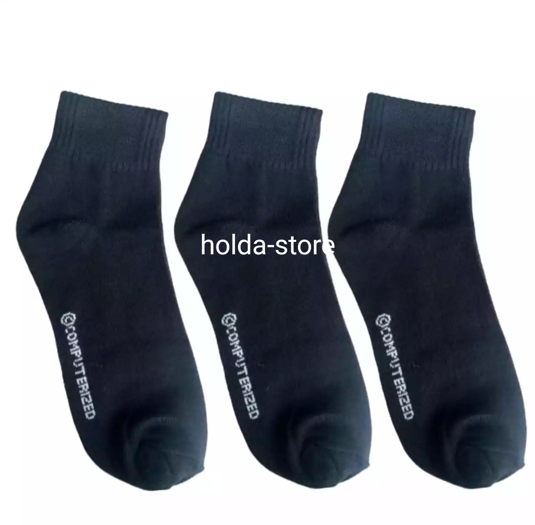 ISI 6 PASANG KAUS KAKI HITAM PENDEK PRIA/WANITA KAUS KAKI PRIA KAUS KAKI UKURAN DIATAS MATA KAKI Harga 13,900 rupiah*Gratis Ongkir