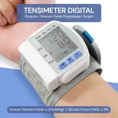 Tensi darah digital Tensimeter pengukur cek Tekanan Darah otomatis lengan tangan omicron