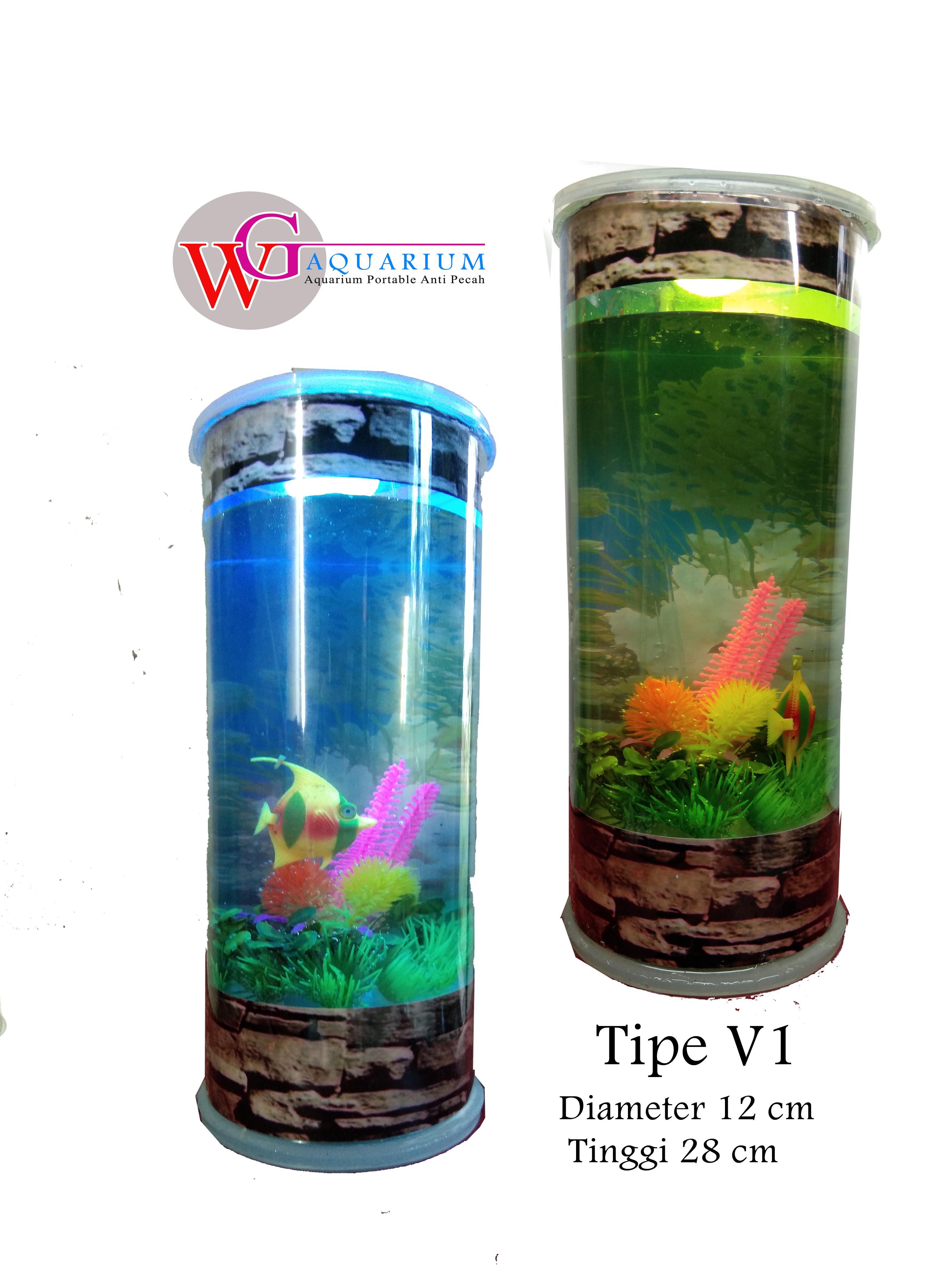 Aquarium Mini Plus Mesin Oksigen Lazada Indonesia