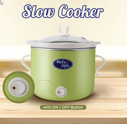 Baby Safe Slow Cooker On-Off Button - Rice Cooker Pemasak Makanan Bayi dengan Listrik Kecil dan Stabil