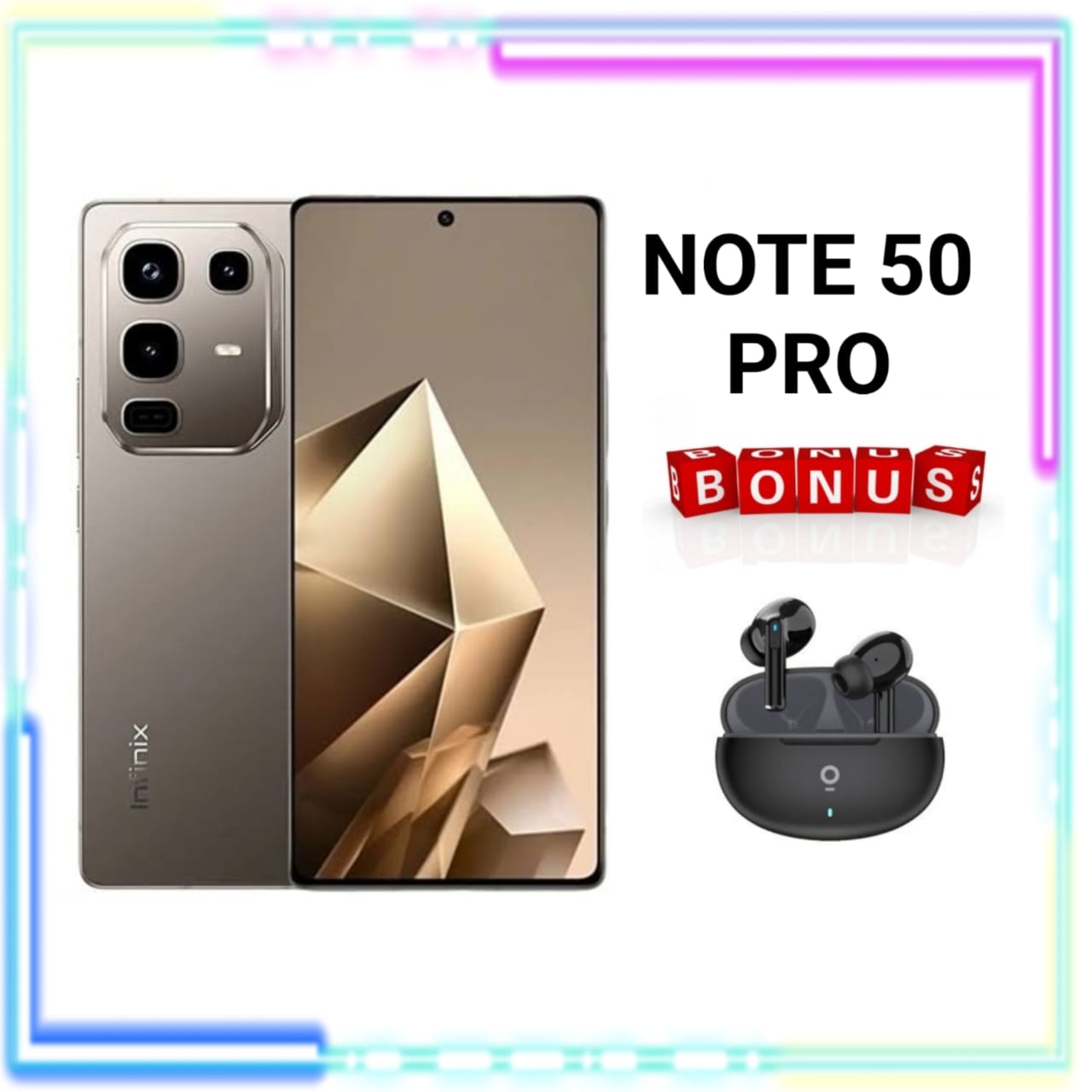INFINIX NOTE 50 PRO NFC 8/256 NEW GARANSI RESMI Harga 2,979,000 rupiah*Gratis Ongkir