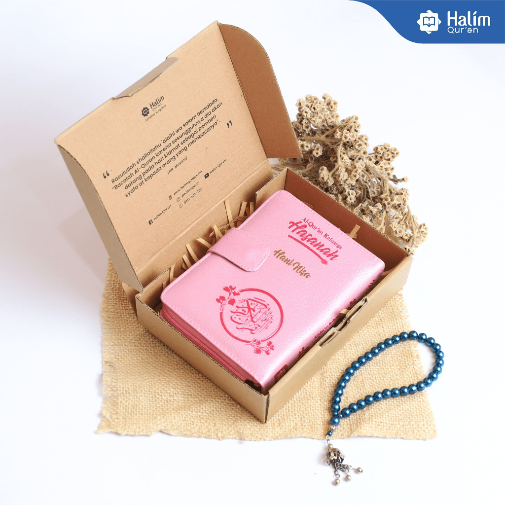 Bundling Quran Keluarga Hasanah Terjemah Paket Bundling Free Custom Nama Tanpa PO & Box cocok untuk Ha…