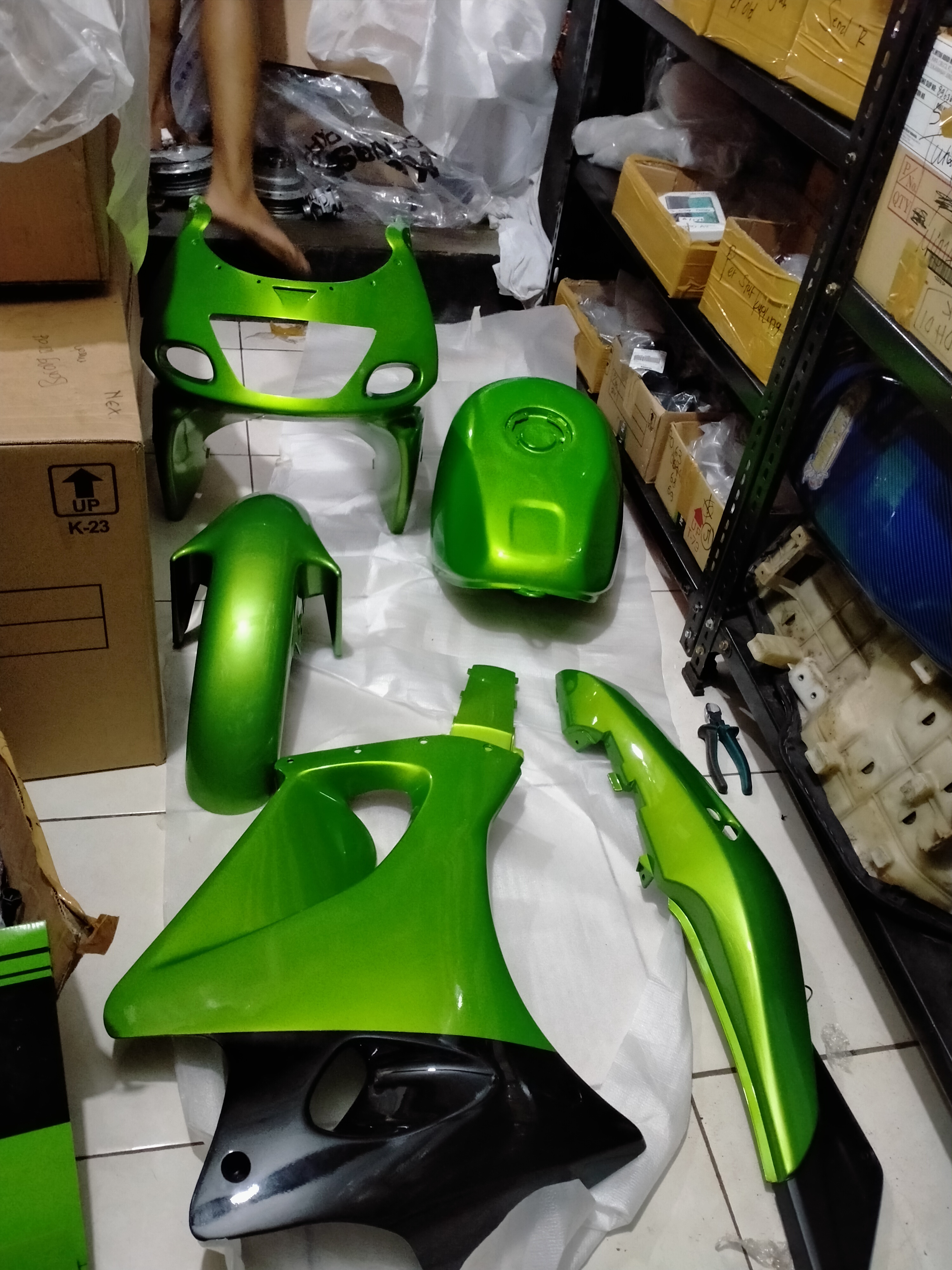 BODI FULL SET NINJA RR OLD Harga 6,505,000 rupiah*Gratis Ongkir