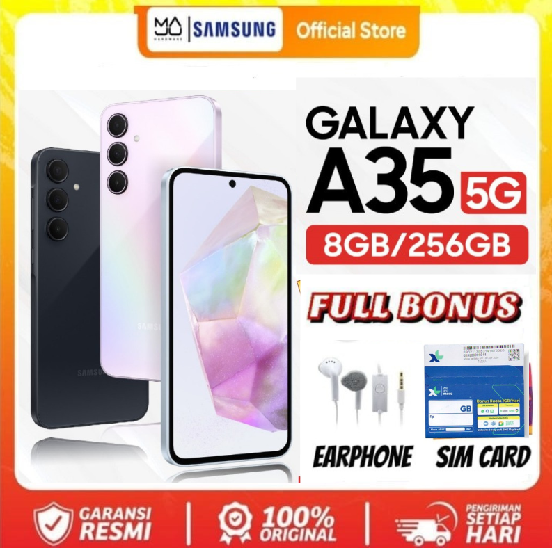 Samsung Galaxy A35 5G RAM 8ROM 256 Gb Exynos 1380 - PROMO Harga  3,850,000 Ringgit*Penghantaran Percuma