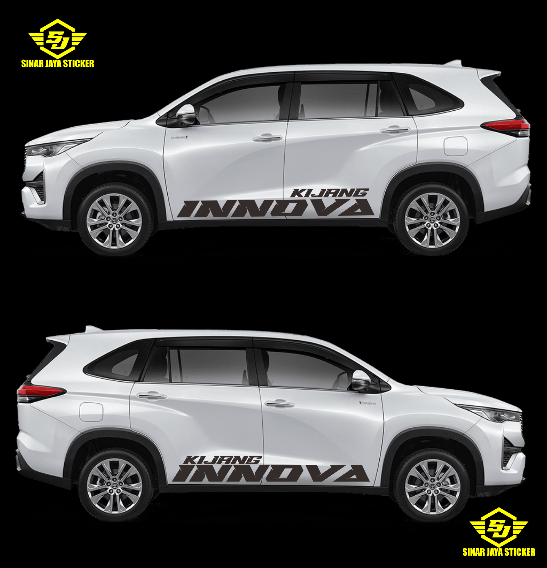 stiker kijang innova stiker toyota kijang innova stiker mobil innova stiker cutting innova Harga 110,000 rupiah*Gratis Ongkir