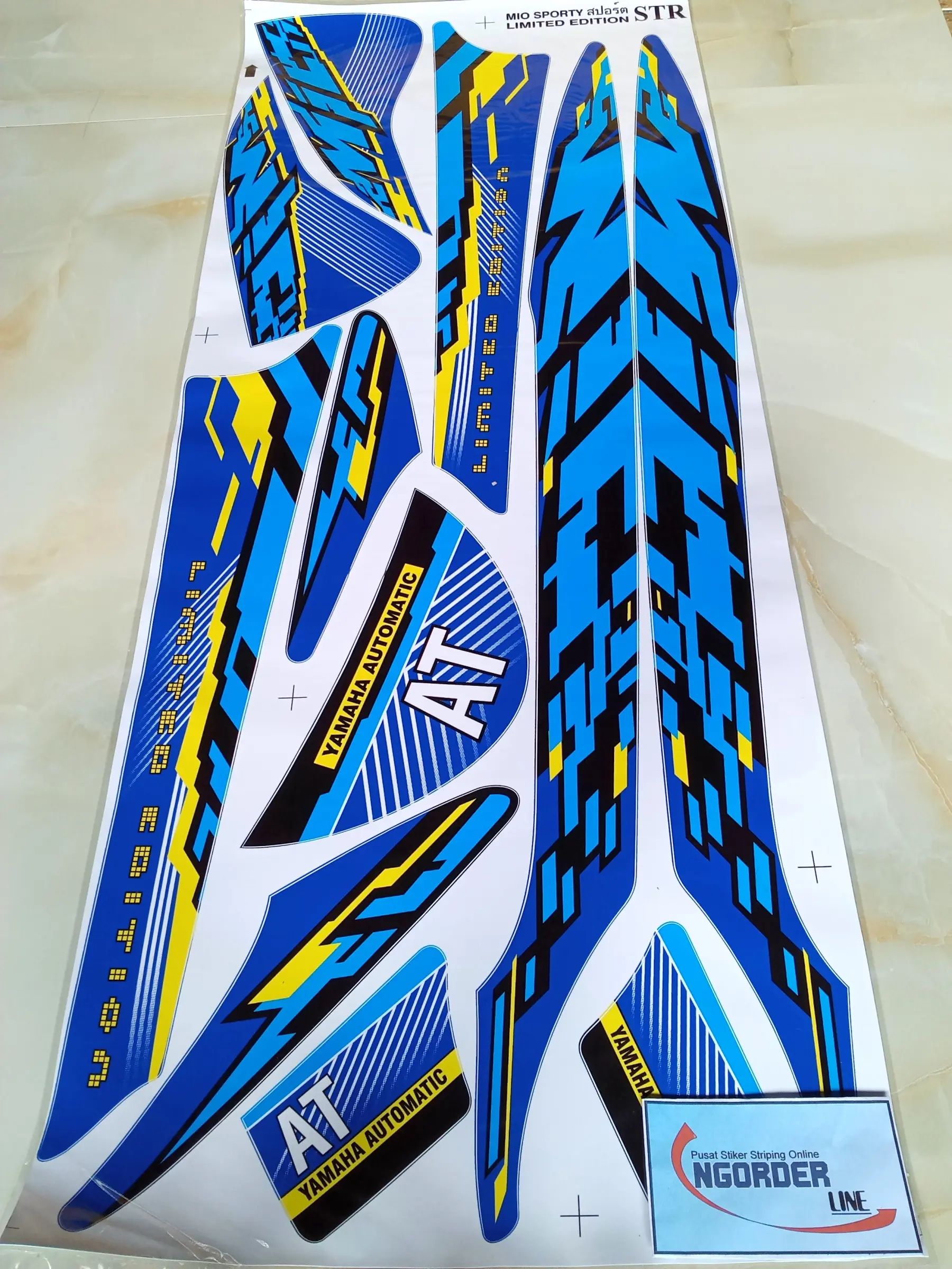 Striping Sticker Lis Variasi Motor YAMAHA Mio Sporty Limited