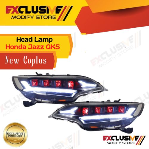 Front headlight/head lamp Honda Jazz GK5 new coplus Harga 13,500,000 rupiah*Gratis Ongkir