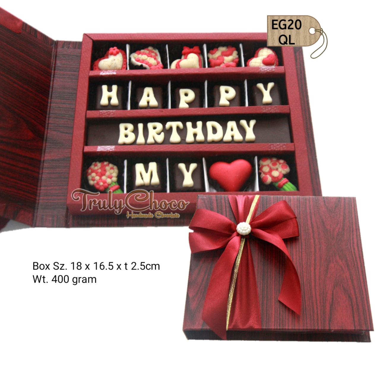 TruyChoco Coklat Ucapan Huruf Kado Ulang tahun Romantis Untuk Istri atau Suami , hadiah ultah Buat Pac…