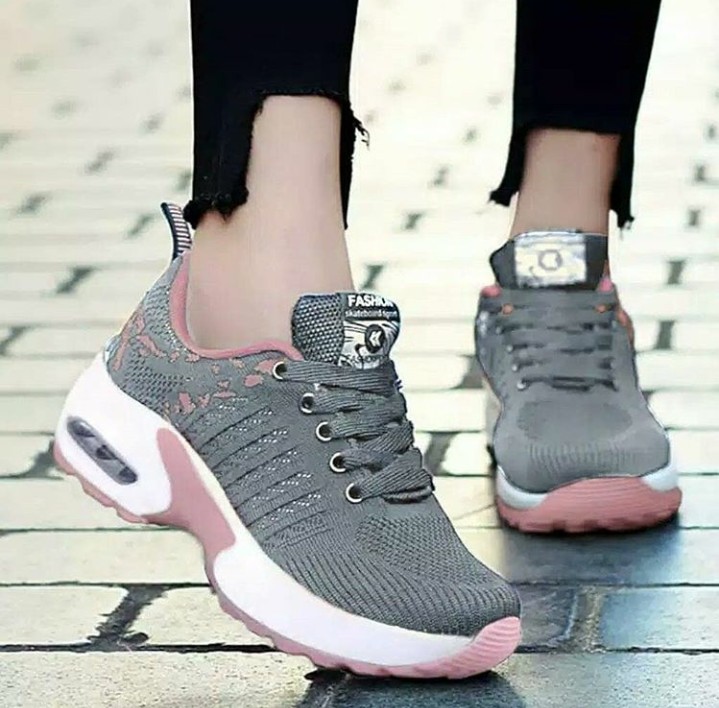 promo - sepatu wanita sneakers sport multi warna
