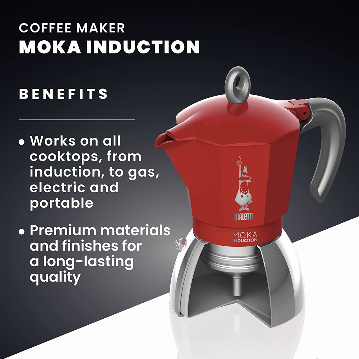 Bialetti - Moka Induction, Moka Pot 