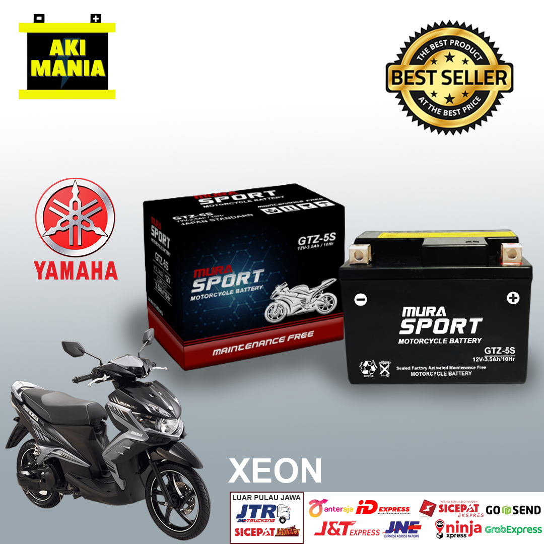 Aki motor honda supra 125 GTZ5S aki kering murasport berkualitas