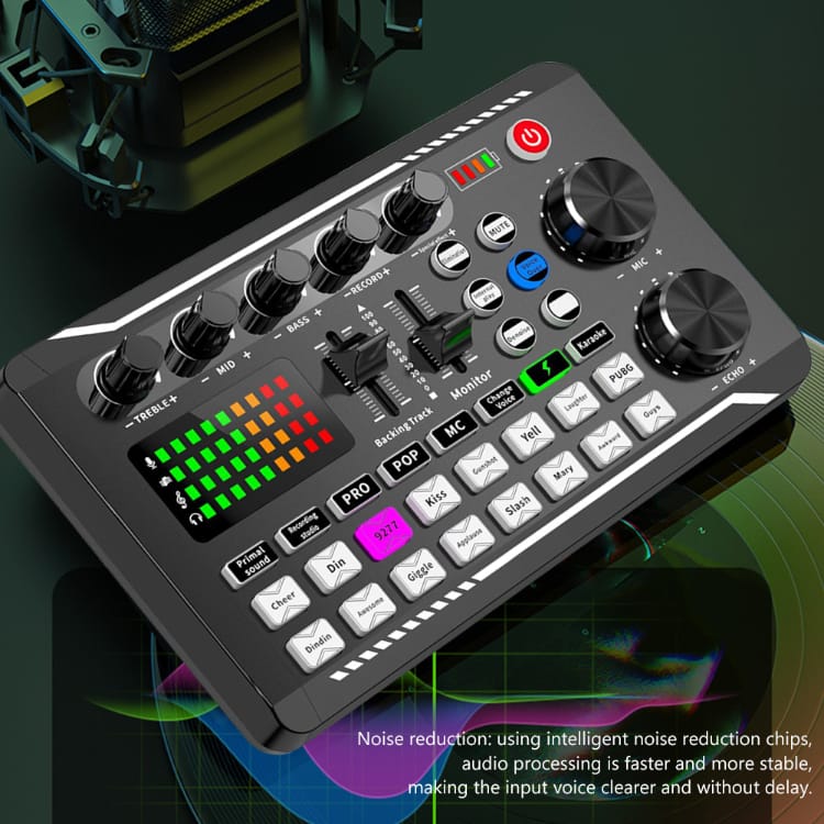 Wanjia88// Soundcard F998 Mixer Bluetooth Live Karaoke Mixer Live Broadcast External Harga 162,000 rupiah*Gratis Ongkir