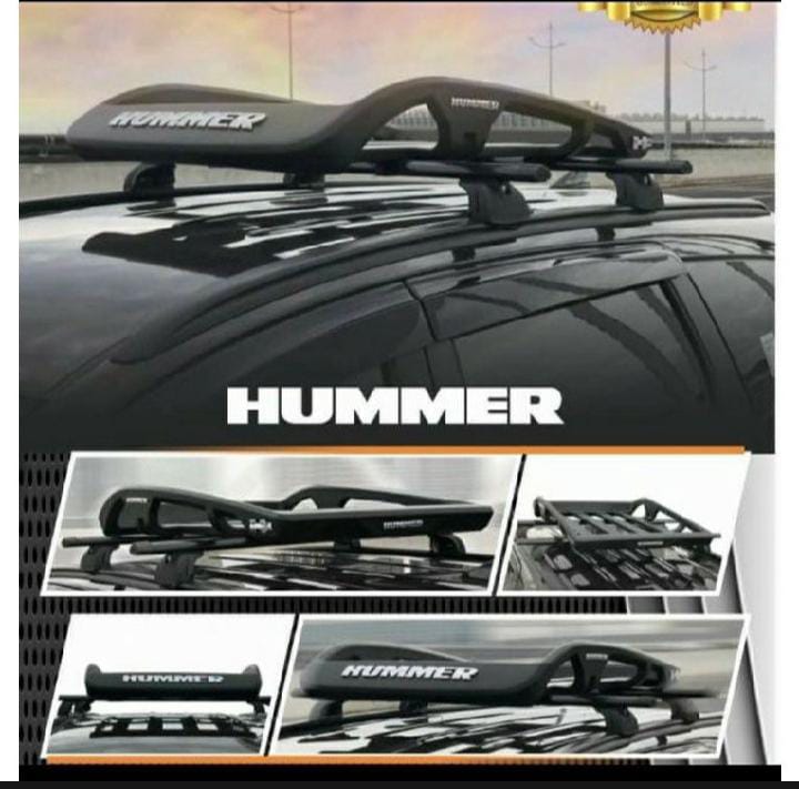 PAKET Roof Rack Hummer + Crossbar Appolo Jepit Body ( universal ) Siap Pasang Harga 1,275,000 rupiah*Gratis Ongkir