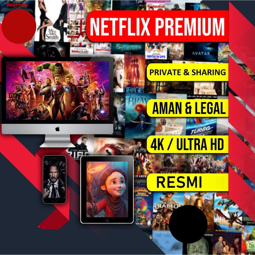 ( PROMO NETFLIX GIFTCARD) NETFLIX 1 BULAN ANTI HOLD,LEGAL,FULL GARANSI Harga 35,500 rupiah*Gratis Ongkir