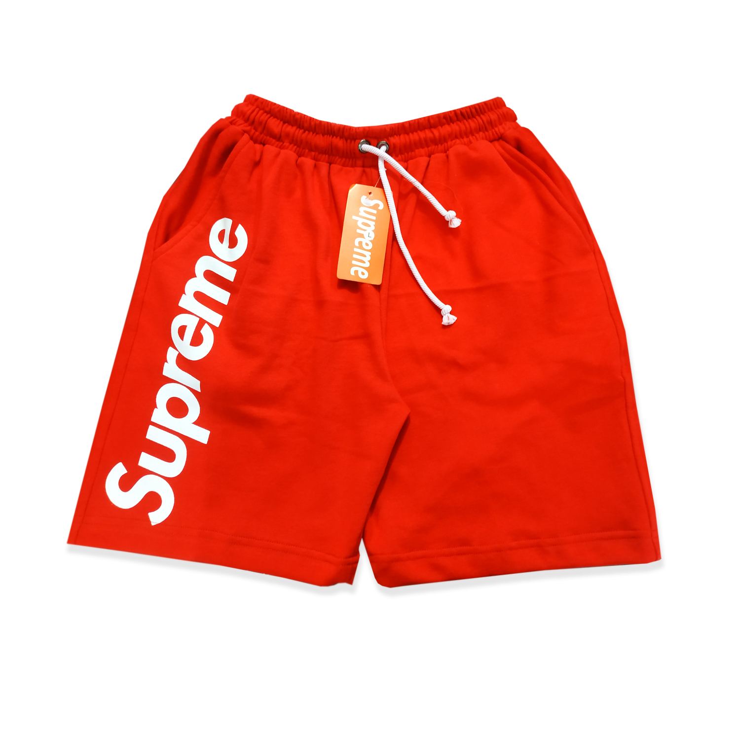 supreme red shorts