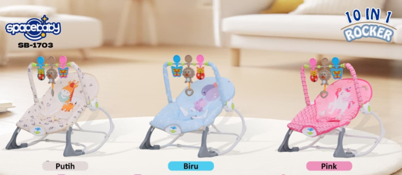 Bouncer Space Baby SB 1703 10 In 1 Tempat Tidur Bayi