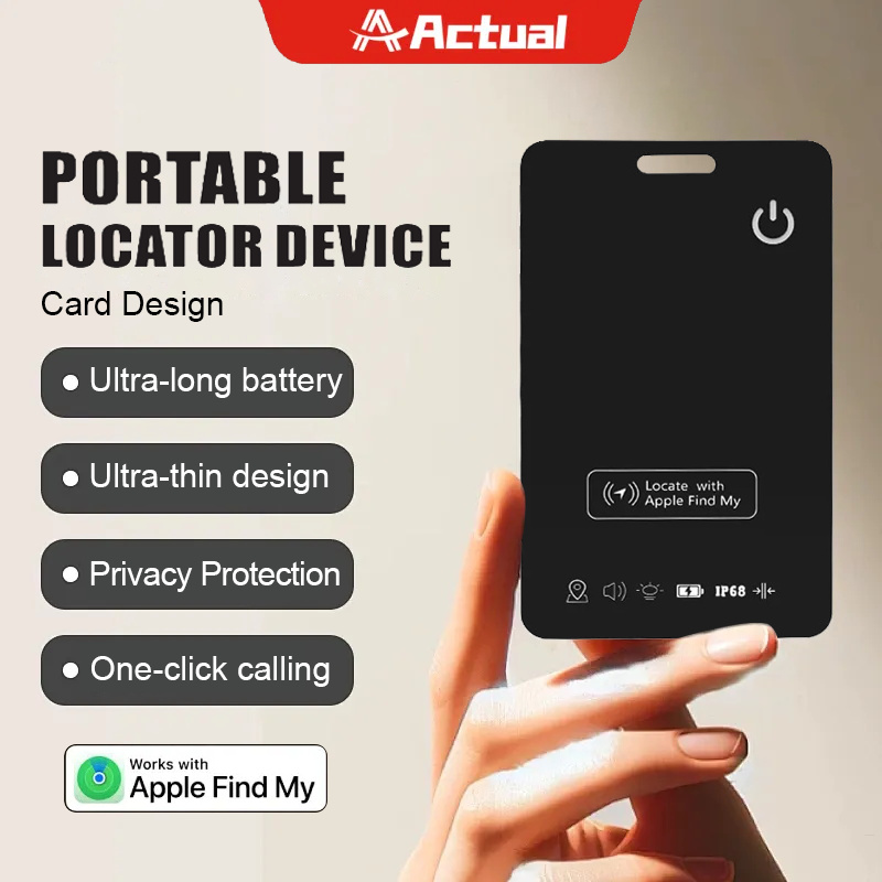 ACTUAL Brand E92 GPS Anti-Loss Device - IP68 Waterproof Card Tracker with Wireless Charging and Global Positioning Harga 61,000 rupiah*Gratis Ongkir