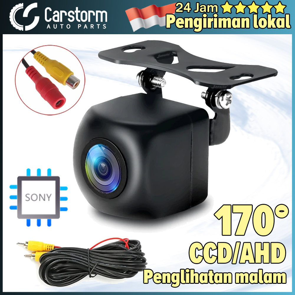 Carstorm Kamera Parkir Mundur CCD/AHD Universal 170° Fish Eye Harga 60,000 rupiah*Gratis Ongkir