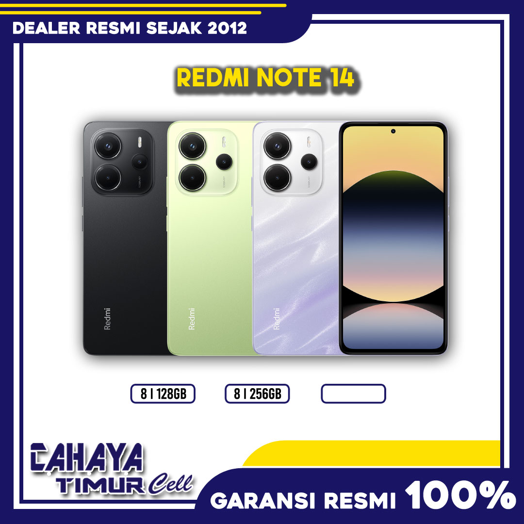 Xiaomi Redmi Note 14 Smartphone Garansi Resmi Harga  2,499,000 Ringgit*Penghantaran Percuma