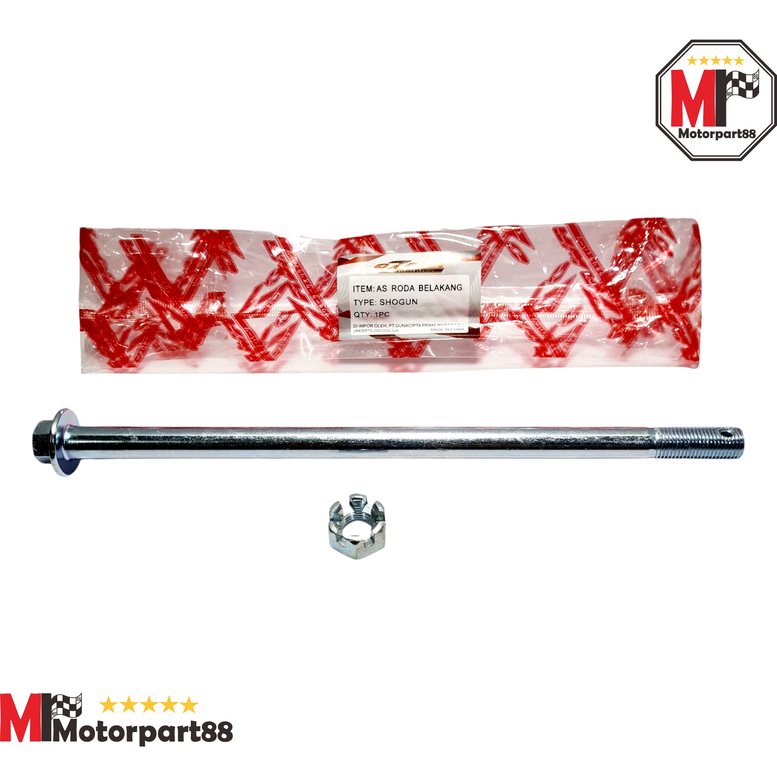 Shogun Ozawa rear axle Harga 15,600 rupiah*Gratis Ongkir