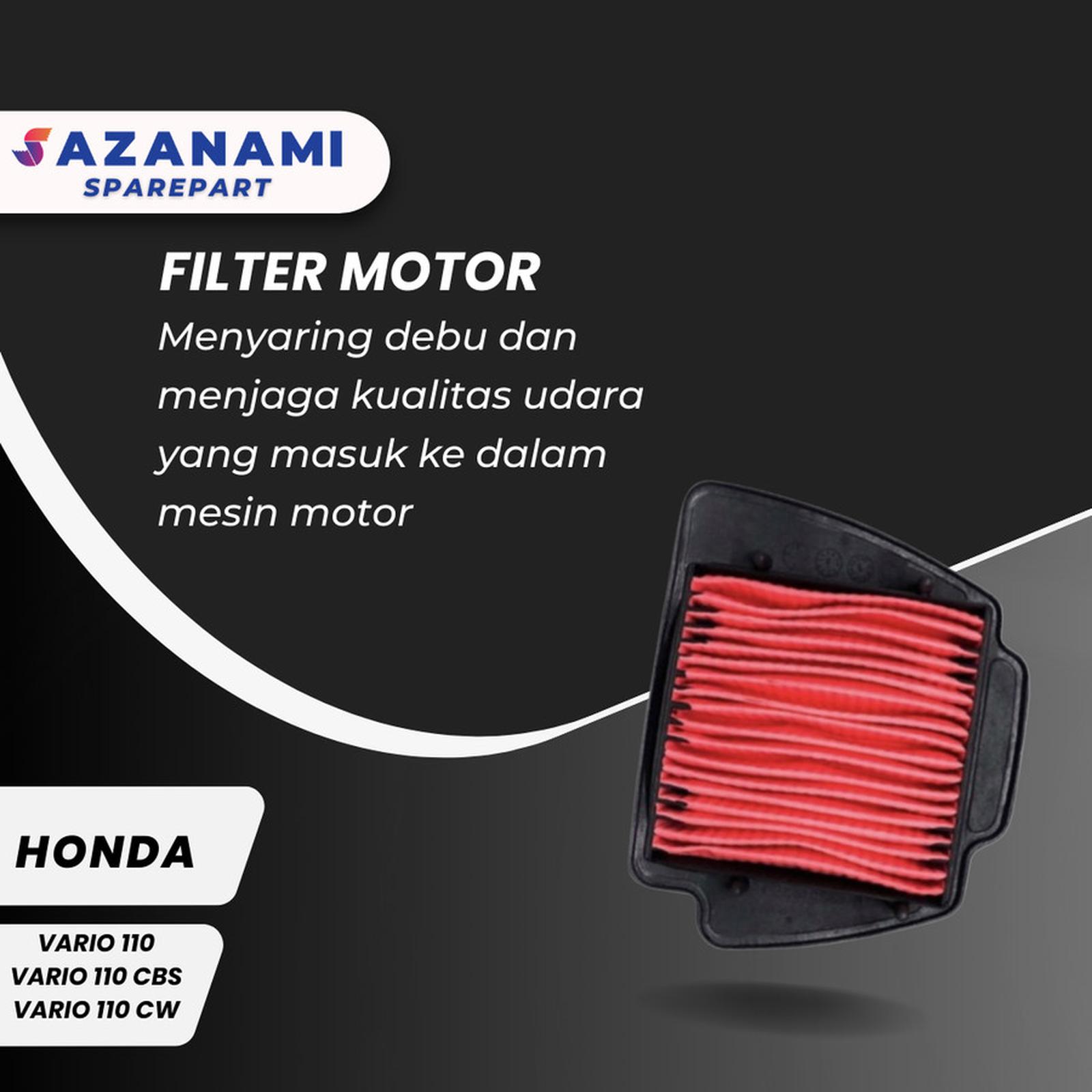 Honda Vario 110 Motorcycle Air Filter Carburetor/ Cbs / Vario Air Filter Harga 20,000 rupiah*Gratis Ongkir