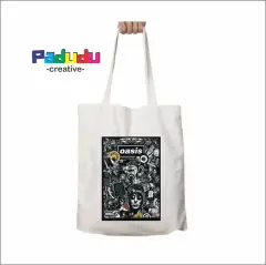 Tas Totebag Resleting Oasis Lord Dont Slow Me Down Tote Bag Wanita | Pria Tas Belanja