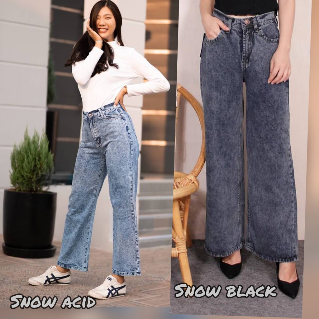 FREE BELT) KULOT JEANS PREMIUM 