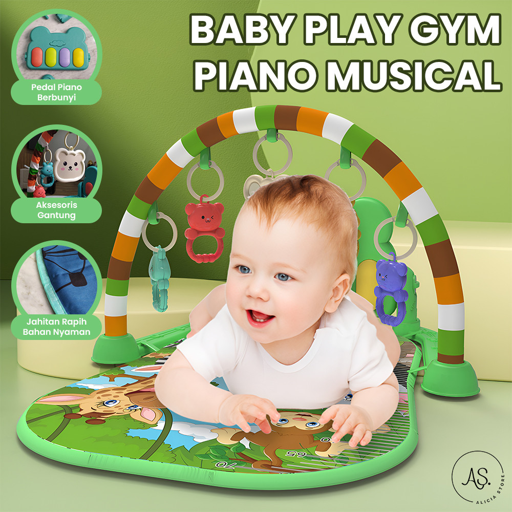 Baby Play Gym Playmat Children's Toy Baby Piano Musical Playgym Ezzy