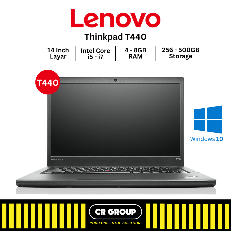 Laptop Lenovo ThinkPad T Series T440/T440P/T440S Core i5 Gen Ram  4GB/8GB/12GB Storage 256GB/512GB 14